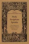 Holy Scripture Speaks cover