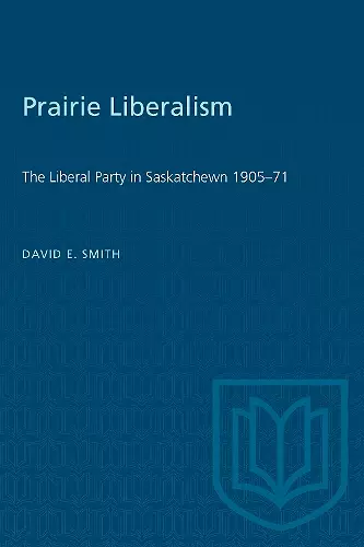 Prairie Liberalism cover