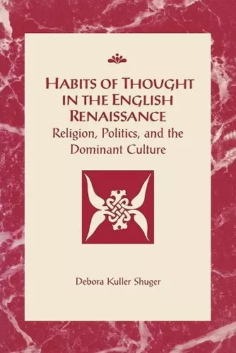 Habits of Thought in the English Renaissance cover