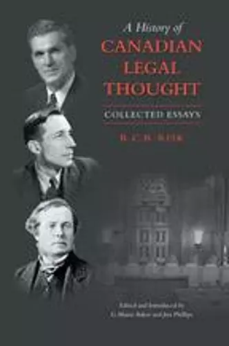 A History of Canadian Legal Thought cover