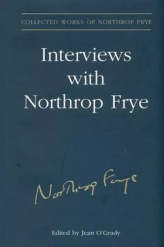 Interviews With Northrop Frye cover