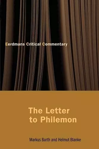 The Letter to Philemon cover