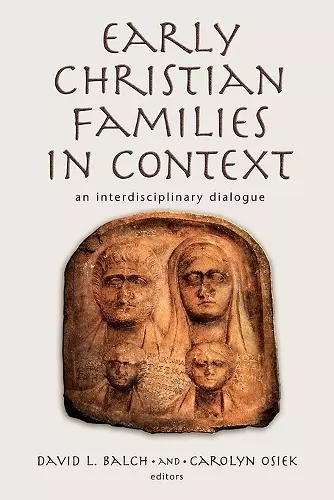 Early Christian Families in Context cover
