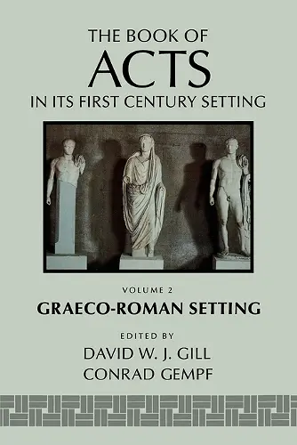 The Book of Acts in its Graeco-Roman Setting cover