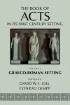 The Book of Acts in its Graeco-Roman Setting cover