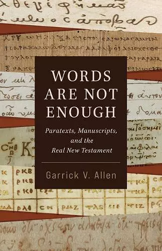 Words Are Not Enough cover