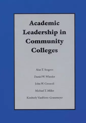 Academic Leadership in Community Colleges cover