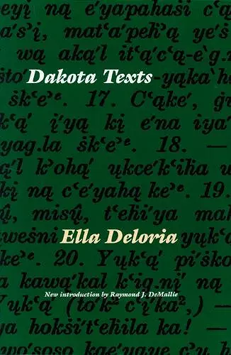 Dakota Texts cover