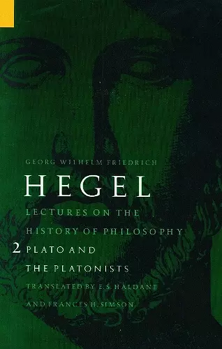 Lectures on the History of Philosophy, Volume 2 cover