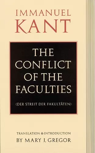 The Conflict of the Faculties cover