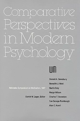 Nebraska Symposium on Motivation, 1987, Volume 35 cover