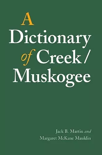 A Dictionary of Creek/Muskogee cover