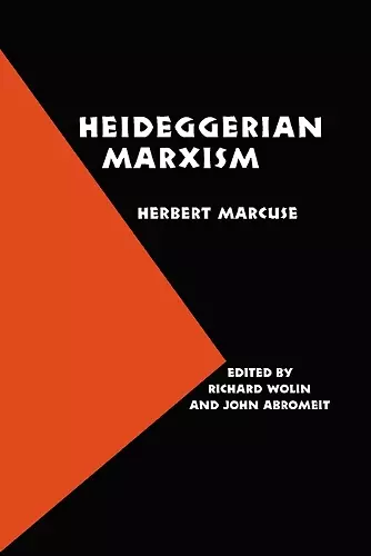 Heideggerian Marxism cover