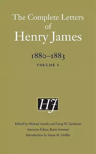 The Complete Letters of Henry James, 1880–1883 cover