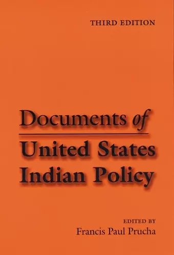 Documents of United States Indian Policy cover