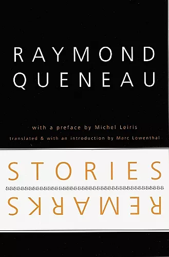 Stories and Remarks cover