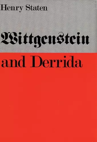 Wittgenstein and Derrida cover