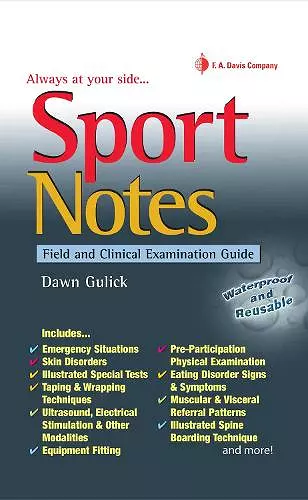 Sport Notes: Field and Clinical Examination Guide cover