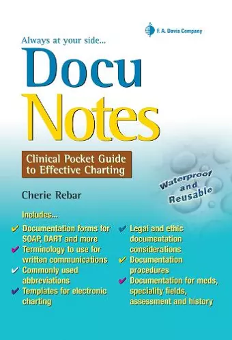 Docunotes:  Clinical Pocket Guide to Effective Charting cover