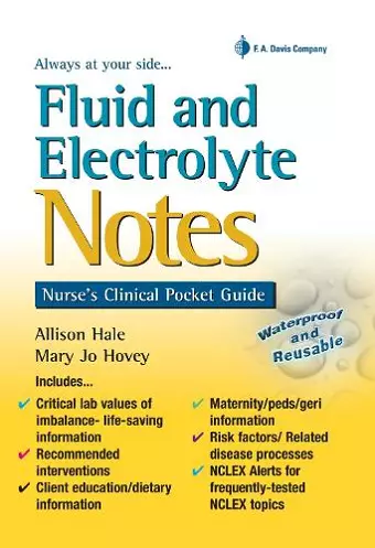 Fluid and Electrolyte Notes 1e cover