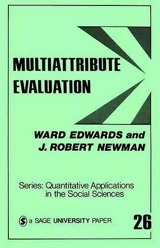 Multiattribute Evaluation cover