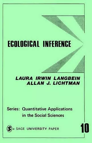 Ecological Inference cover