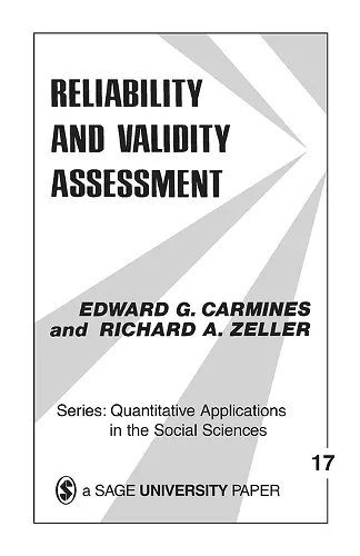 Reliability and Validity Assessment cover