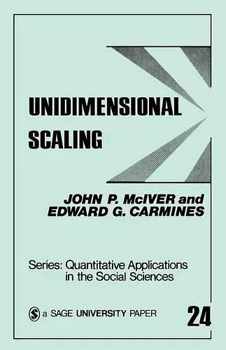 Unidimensional Scaling cover