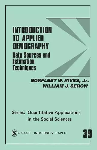 Introduction to Applied Demography cover