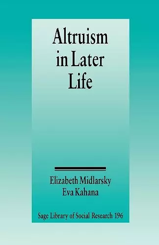 Altruism in Later Life cover