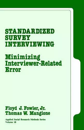 Standardized Survey Interviewing cover