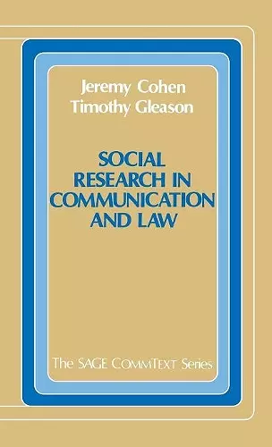 Social Research in Communication and Law cover