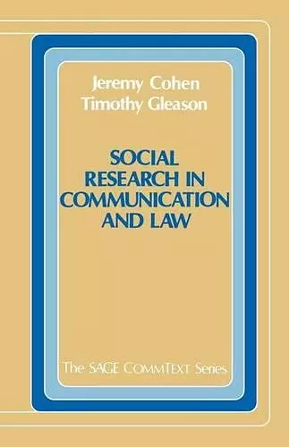 Social Research in Communication and Law cover