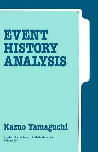 Event History Analysis cover