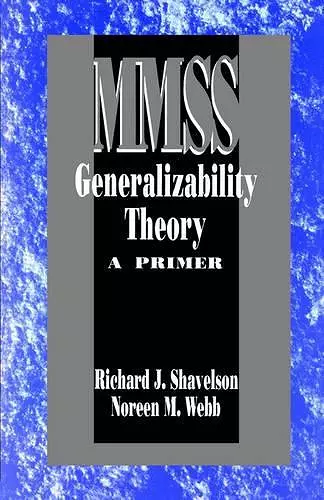 Generalizability Theory cover