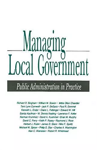 Managing Local Government cover