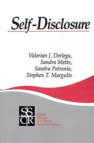 Self-Disclosure cover