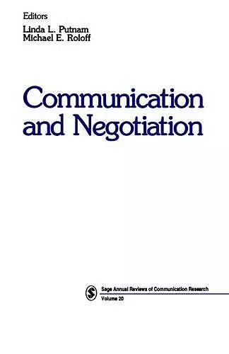 Communication and Negotiation cover