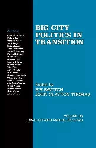 Big City Politics in Transition cover