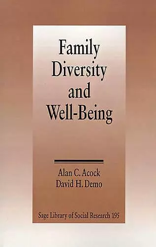 Family Diversity and Well-Being cover