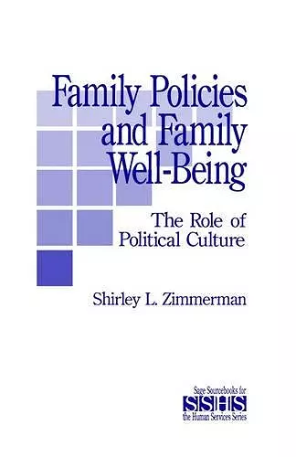 Family Policies and Family Well-Being cover