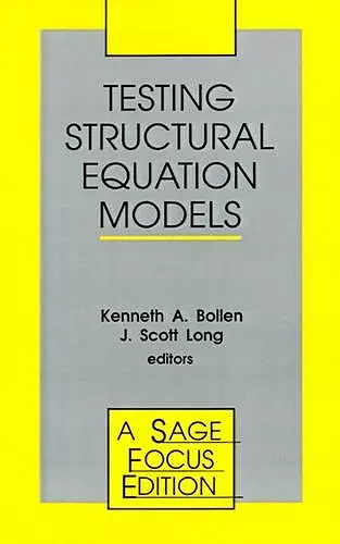 Testing Structural Equation Models cover