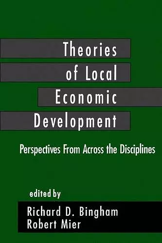 Theories of Local Economic Development cover