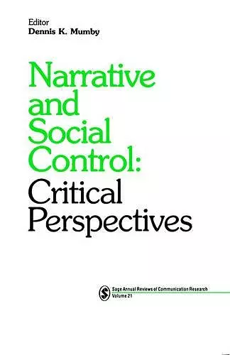 Narrative and Social Control cover