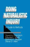 Doing Naturalistic Inquiry cover