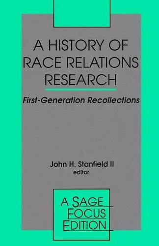 A History of Race Relations Research cover