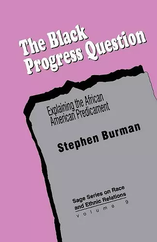 The Black Progress Question cover