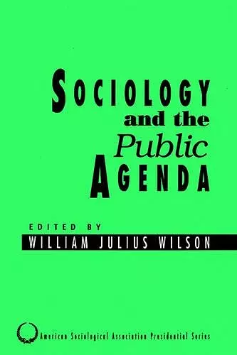 Sociology and the Public Agenda cover