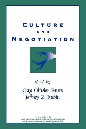 Culture and Negotiation cover