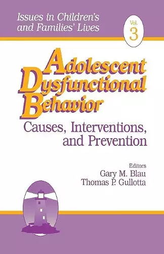 Adolescent Dysfunctional Behavior cover